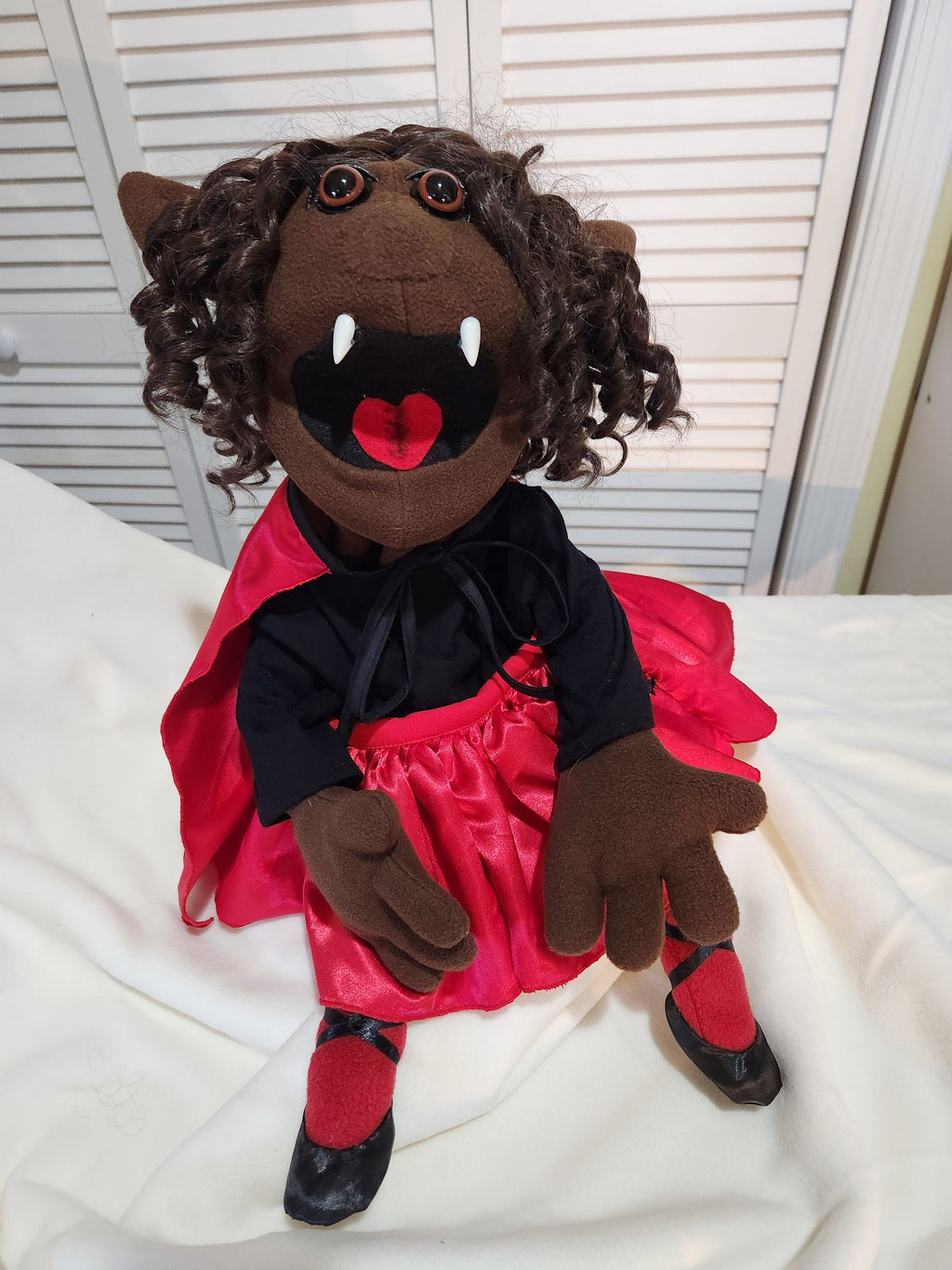 Custom Small Movable Mouth Hand Puppet, Muppet Style Portrait Character Puppet