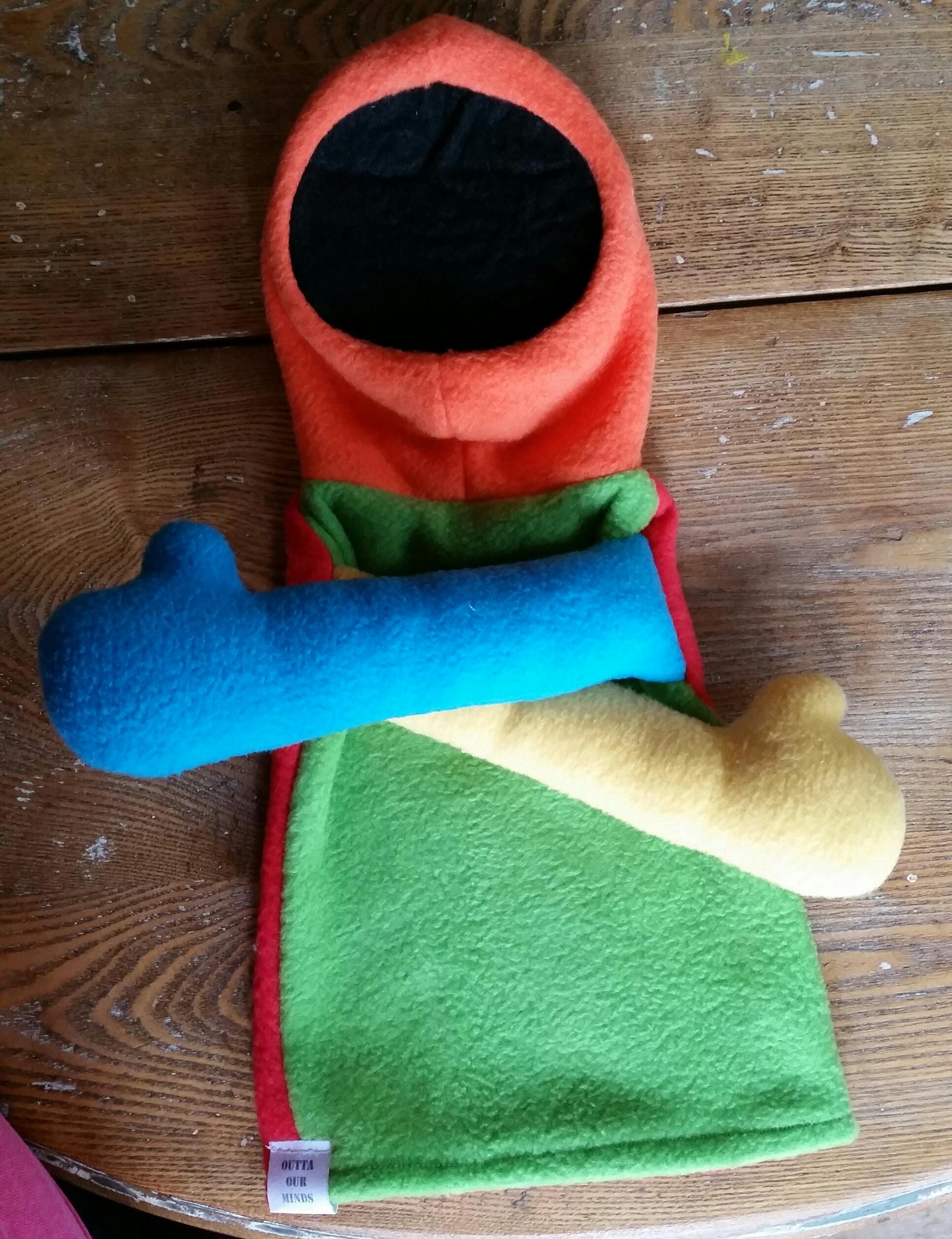 Puppet Party Pack: Set of Five Small Hand Puppets with Arms