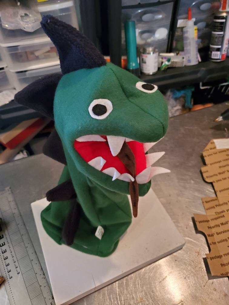 Custom Movable Mouth Sock Puppet, Handmade Fleece Felt Character, Kids ' and Adults' Story Time
