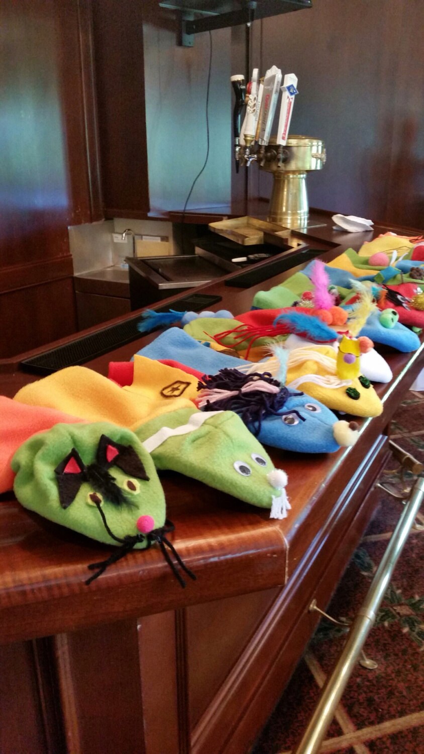 Handmade Fleece Hand Puppets with Arms, Bulk Party Pack Set