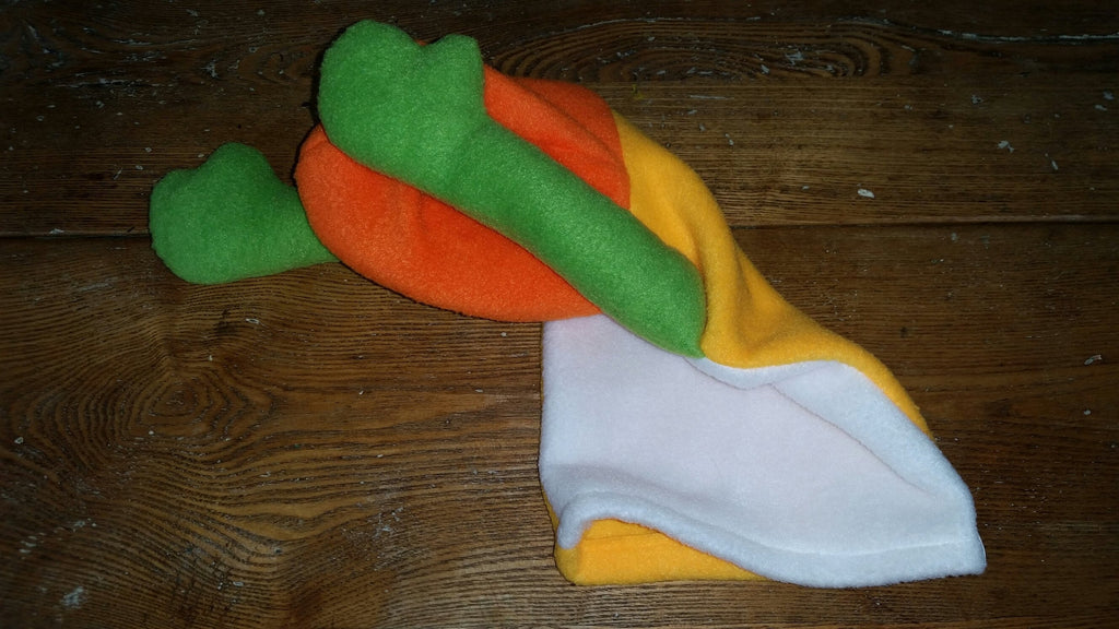Customizable Undecorated Fleece Hand Puppet, Movable Mouth, Kids Puppet Show Toy