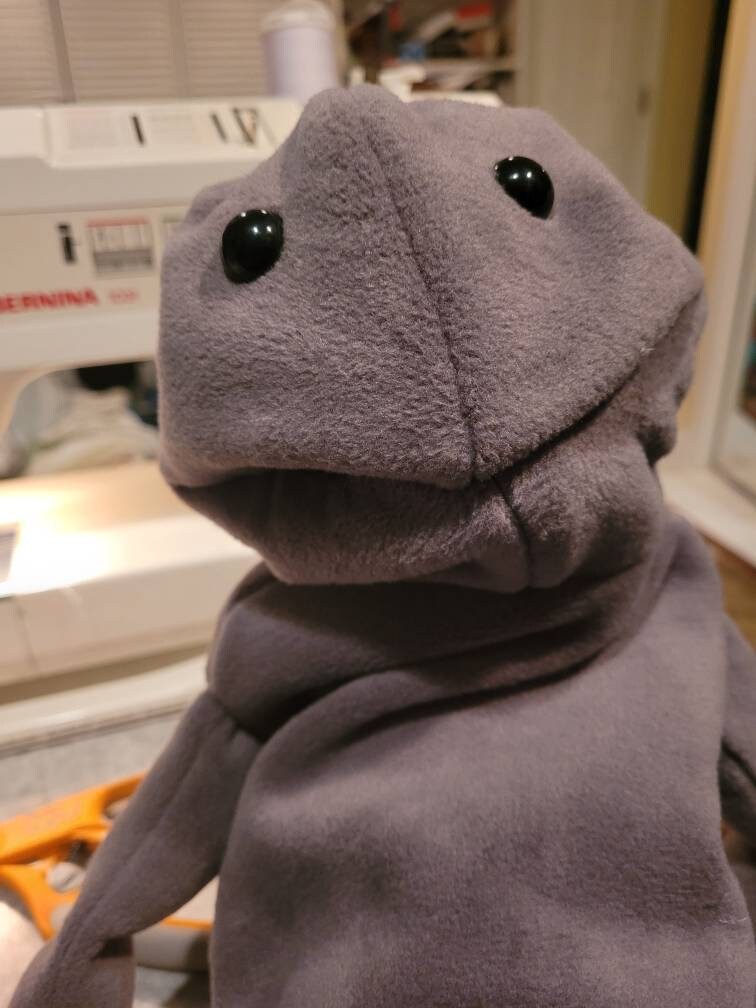 Customizable Undecorated Fleece Hand Puppet, Movable Mouth, Kids Puppet Show Toy