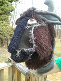 Custom Muppet Style Hand Puppet, Movable Mouth Portrait, Fleece Animal Character