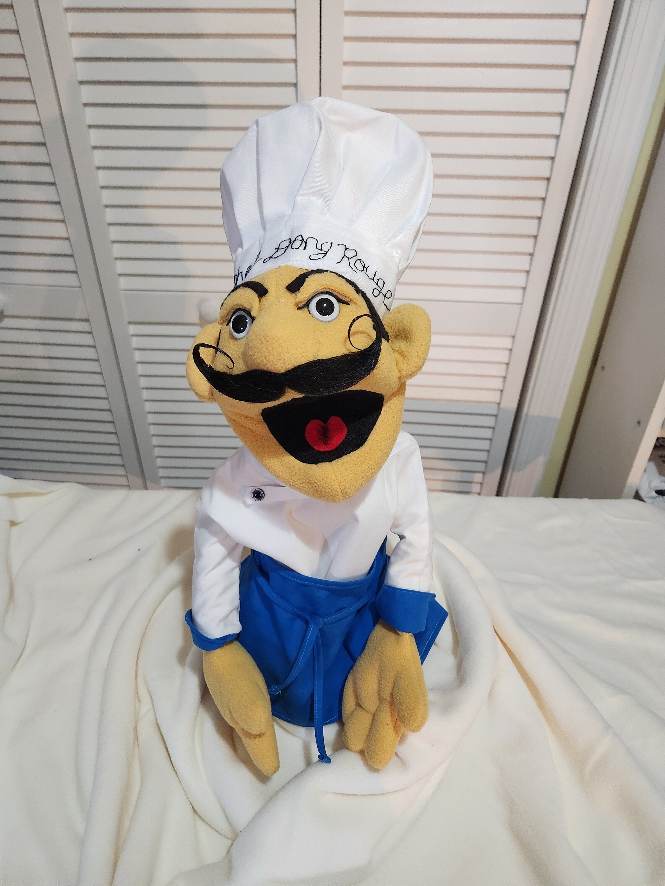 Custom Small Movable Mouth Hand Puppet, Muppet Style Portrait Character Puppet