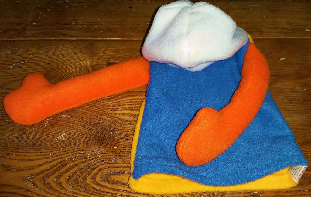 Customizable Undecorated Fleece Hand Puppet, Movable Mouth, Kids Puppet Show Toy