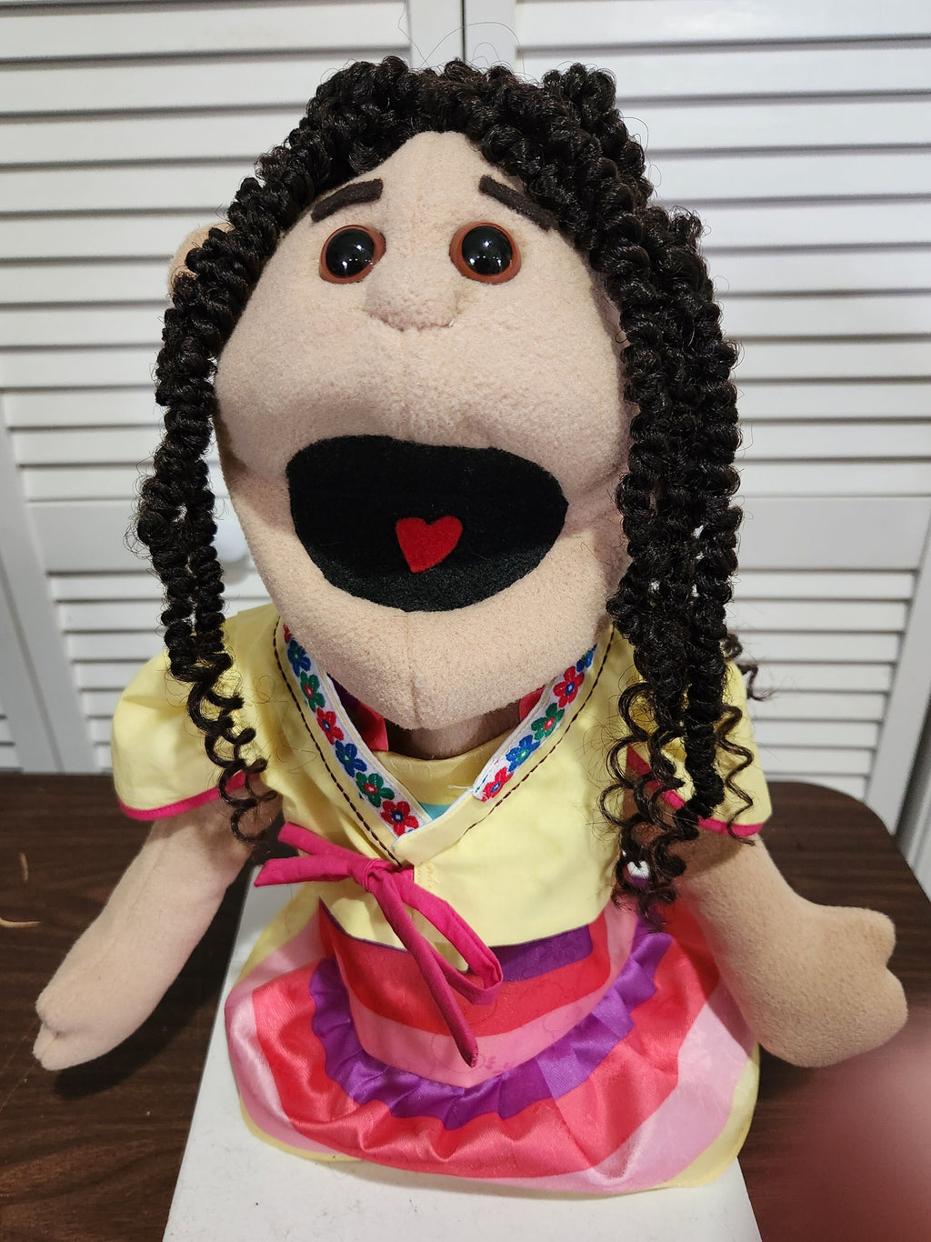 Custom Small Movable Mouth Hand Puppet, Muppet Style Portrait Character Puppet