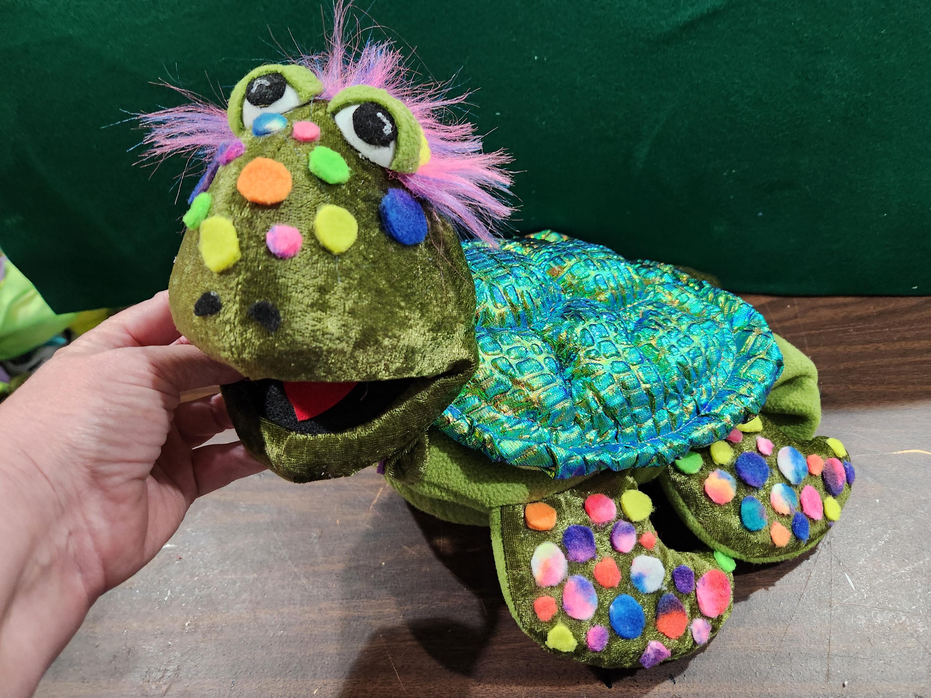 Custom Small Movable Mouth Hand Puppet, Muppet Style Portrait Character Puppet
